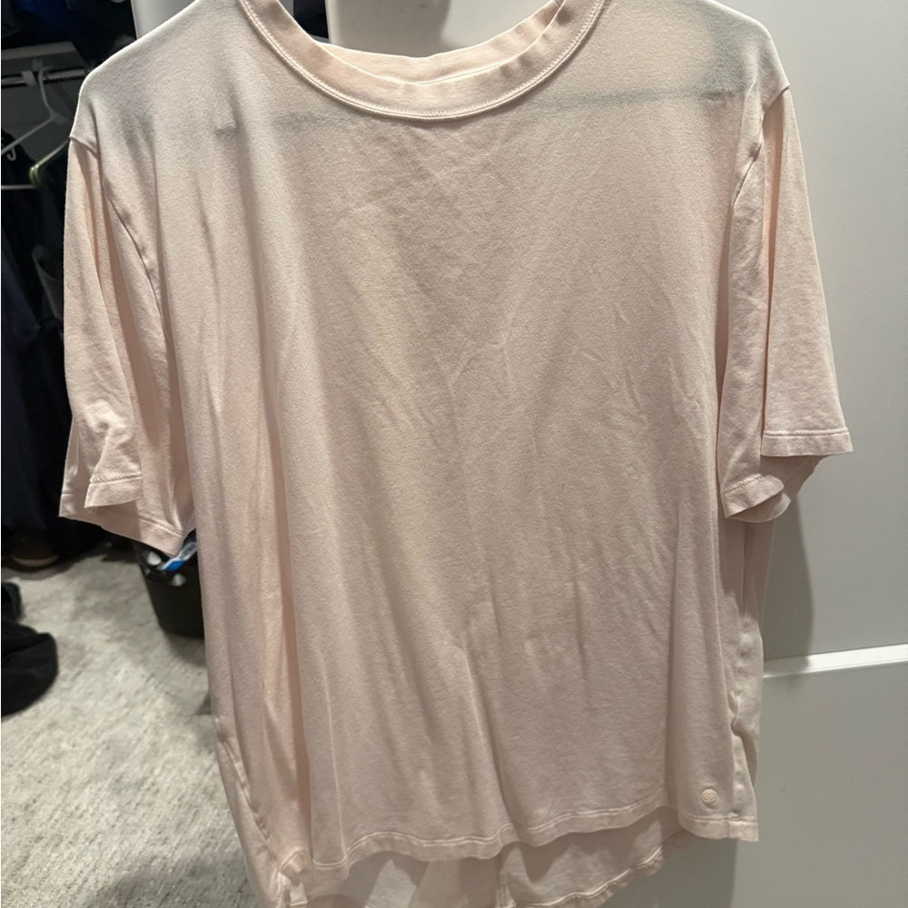 CALIA by Carrie Underwood Pale Pink Short Sleeve Crew Tee